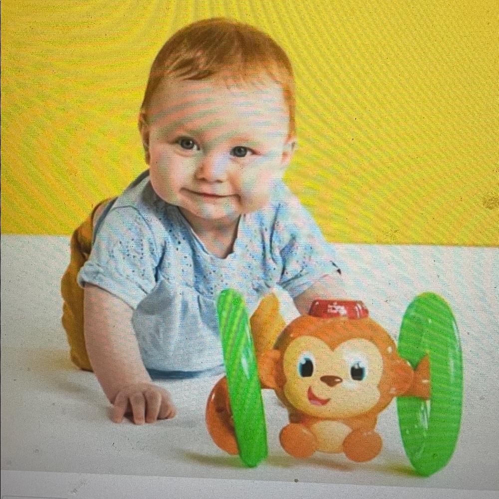Bright Starts roll & Glow Monkey